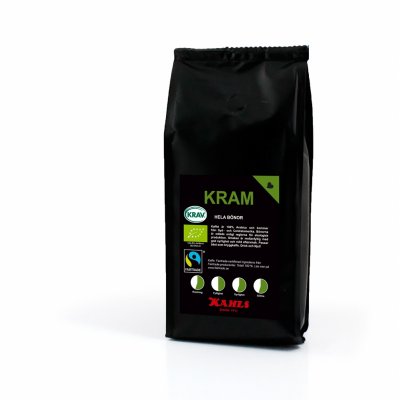KRAM Mörk Fairtrade&KRAV 1 kg Helt Kaffe